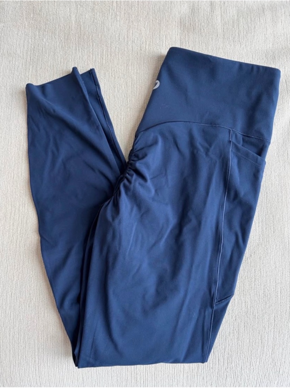 Women’s High Waisted Workout Leggings Color Blue Size Large NWT